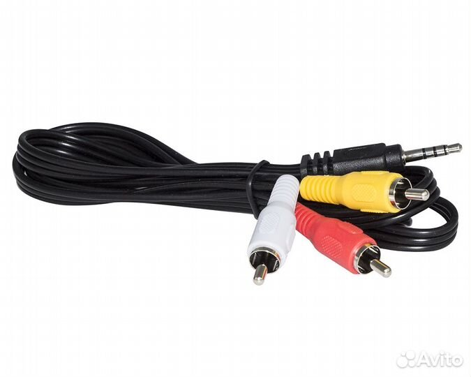 Шнур соединительный 3,5 мм trrs-3RCA 1.0 м
