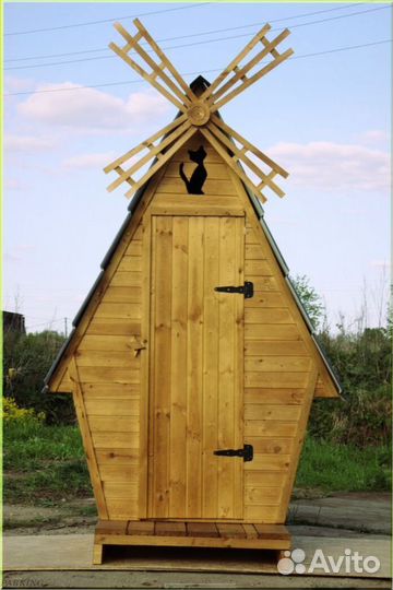 Уличный туалет деревянный оий 551