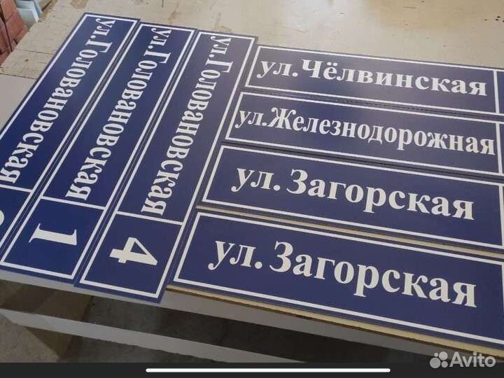 Наружная реклама. Вывески. Табличка адресная