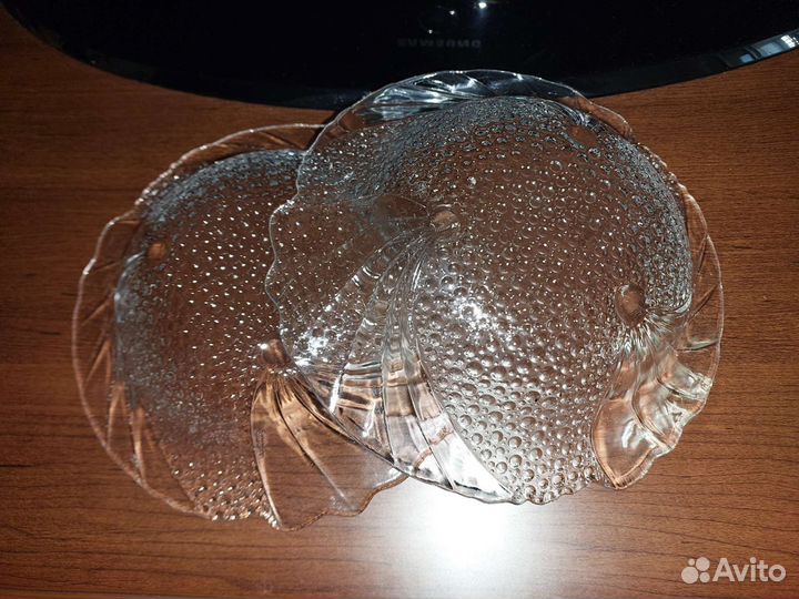 Две тарелки СССР, стекло