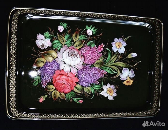 Подносы металлические жостовские