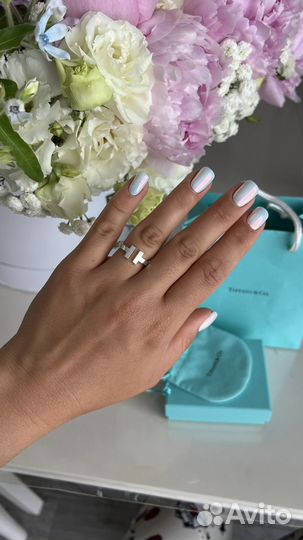Tiffany кольцо серебро
