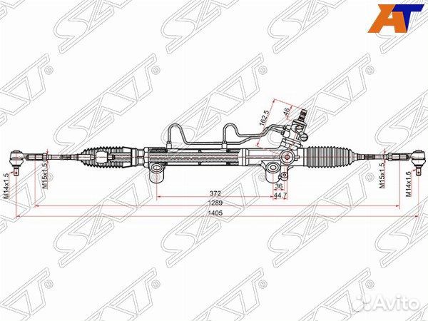 Рейка рулевая toyota hilux pick UP
