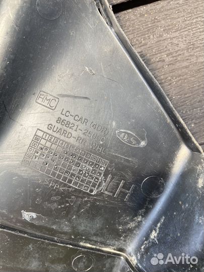 Подкрылок задний левый hyundai accent