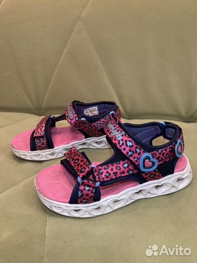 Босоножки/сандали skechers, с подсветкой, р. 34,5