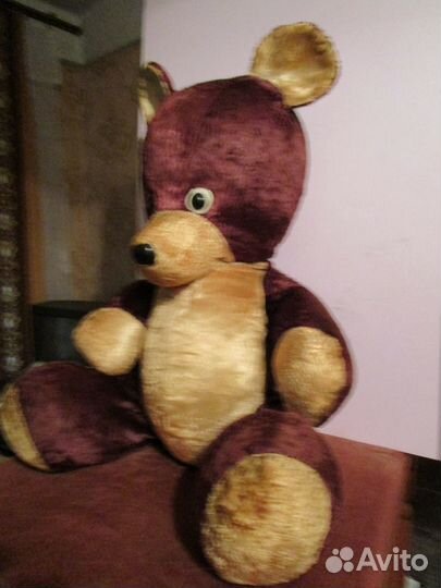 Винтажный плюшевый мишка из 70-х годов СССР