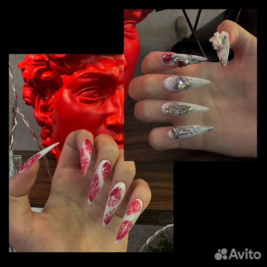 Маникюр, наращивание ногтей, крейзи нейлс