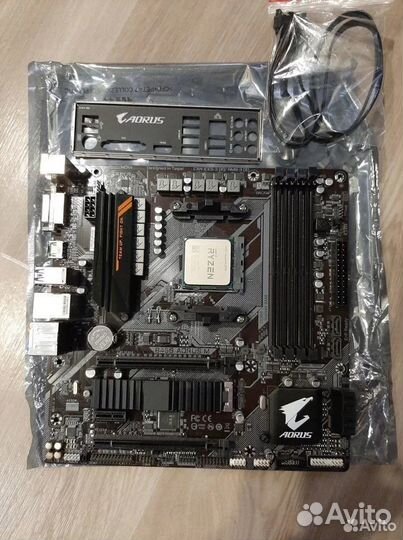 AM4 Комплект B450 Aorus M+Ryzen 5 2600