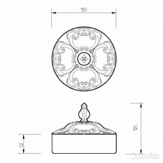Баночка Migliore Elisabetta 17023 хром
