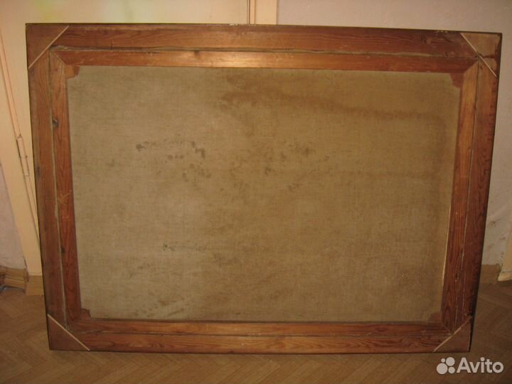 Антикварная картина Прусская деревня