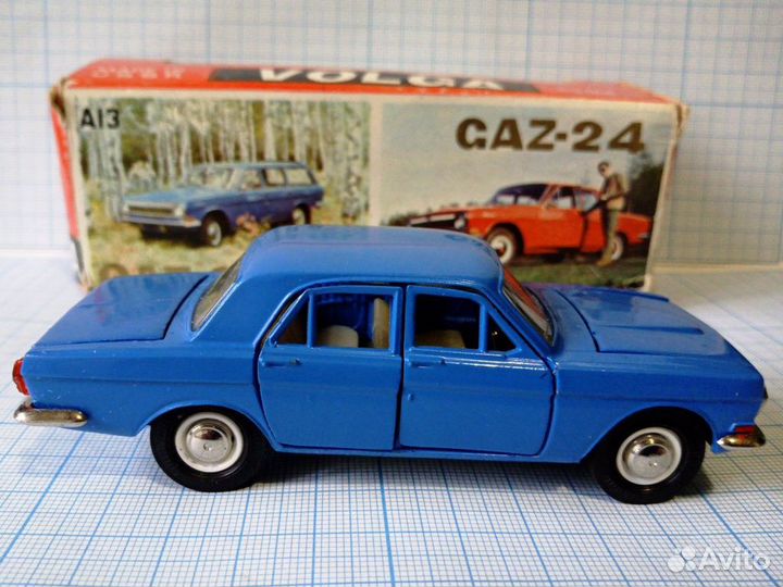 А14 газ 24(01) синий коробка 1:43 без ми металл