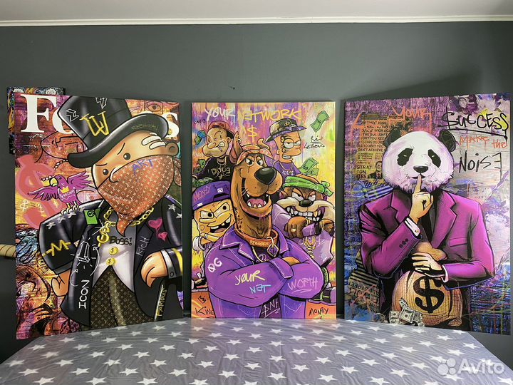 Современные картины на холсте в бар, офис