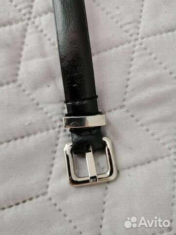 Ремень кожаный тонкий