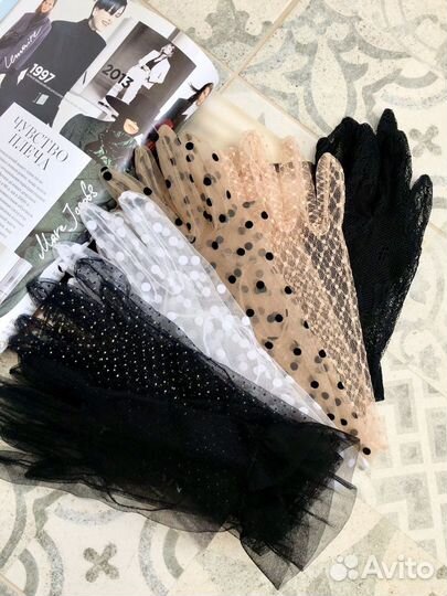 Перчатки женские кружевные