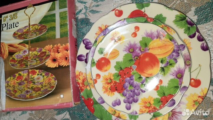 Ваза для фруктов 3-ярусная фруктовница