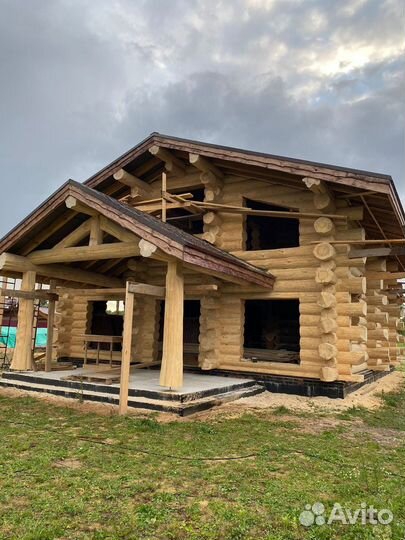 Сруб для бани из бревна