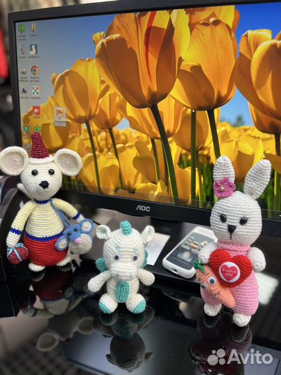 Вязаные игрушки ручной работы