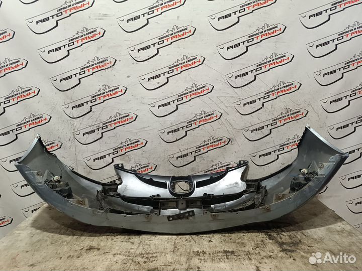 Бампер mazda demio mazda2 DE DE3AS DE3FS DE5FS dejfs DR6150031DBB 2 модель передний голубой, 40B QA4