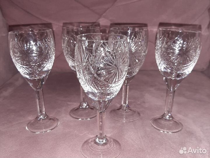 Хрустальные рюмки и бокалы СССР
