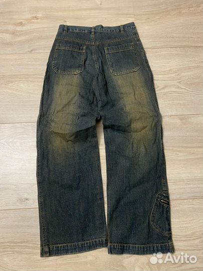 Джинсы бриджи винтаж opium type y2k