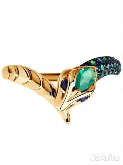 Кольцо в виде змеи (новое) Sokolov