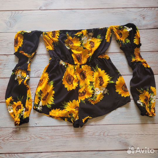 Комбинезон летний с открытыми плечами М