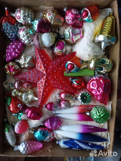 Игрушки новогодние старинные