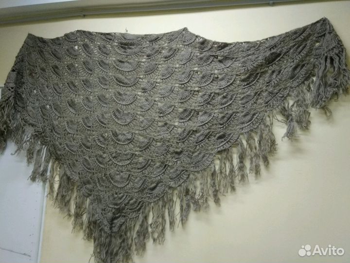 Шаль новая ручная вязка, разных цветов, обмен