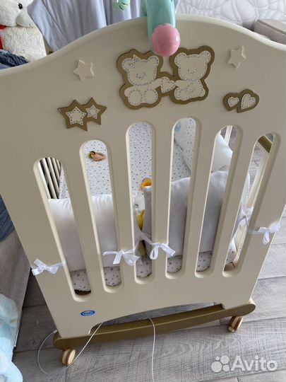 Детская кроватка с комодом pali