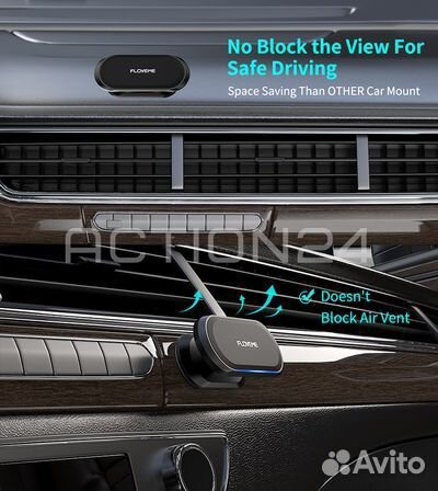 Автомобильный магнитный держатель смартфона на пан