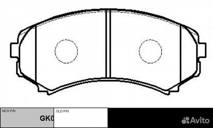 Колодки тормозные mitsubishi pajero III l