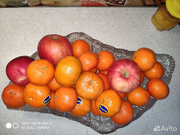 Хрустальная ваза для фруктов