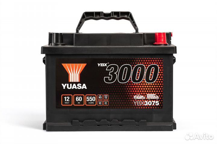 Аккумулятор автомобильный yuasa YBX3000 YBX3075