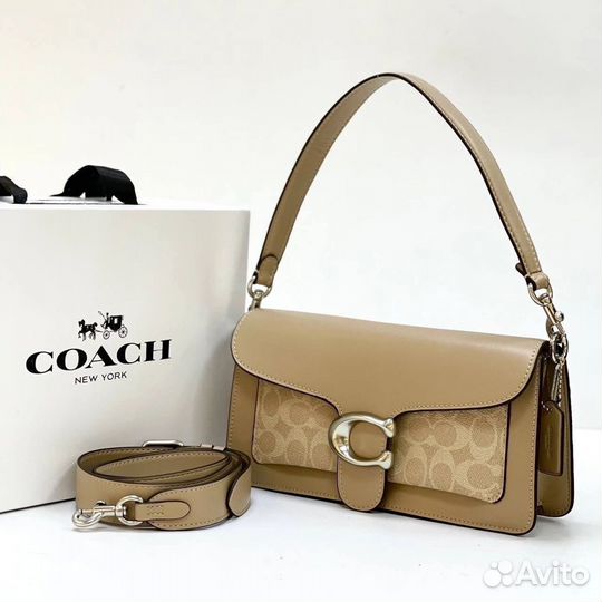 Сумка натуральная кожа coach