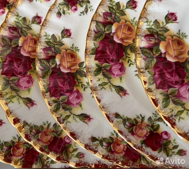 Чайное трио Royal Albert. Old Country Roses