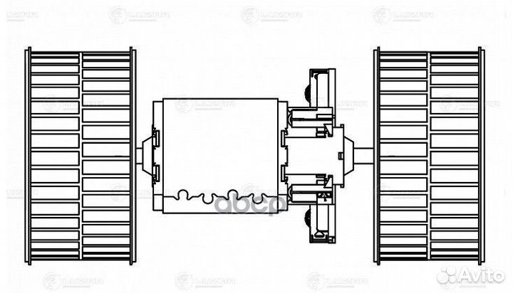 Моторчик отопителя MB Actros MP2 (с крыльчаткам