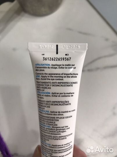 Крем для лица la roche posay effaclar spf 30