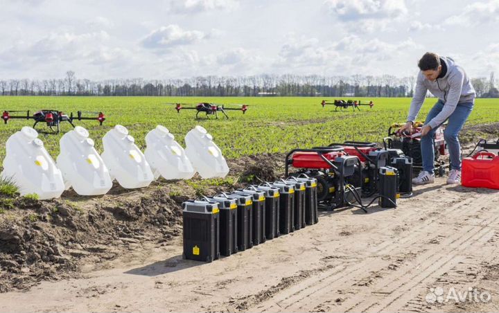 Опрыскивания полей агродронами