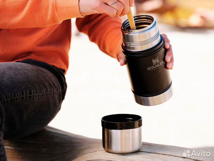 Термос для еды stanley Classic 0.7L черный Sta1380