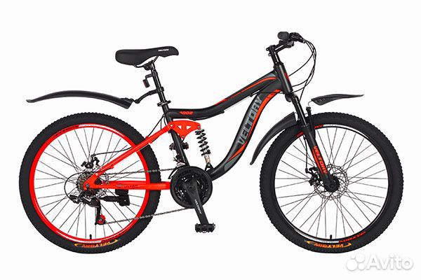 Велосипед 24D-4002 Veltory двухподвес подростковый
