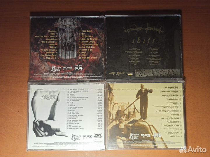 4 cd аудио диска Nasum. Лицензия