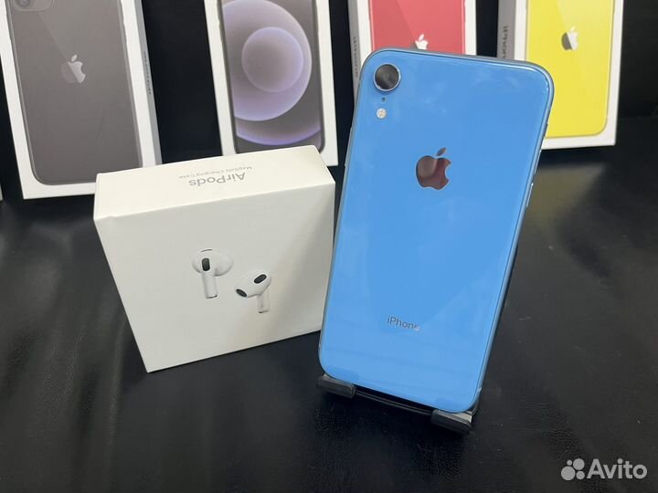 Телефон iPhone XR 128Gb + наушники в подарок