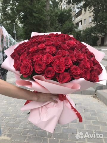 101 роза Цветы Доставка Букеты