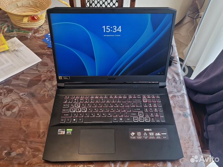 Ноутбук игровой Acer nitro 5 an517-41