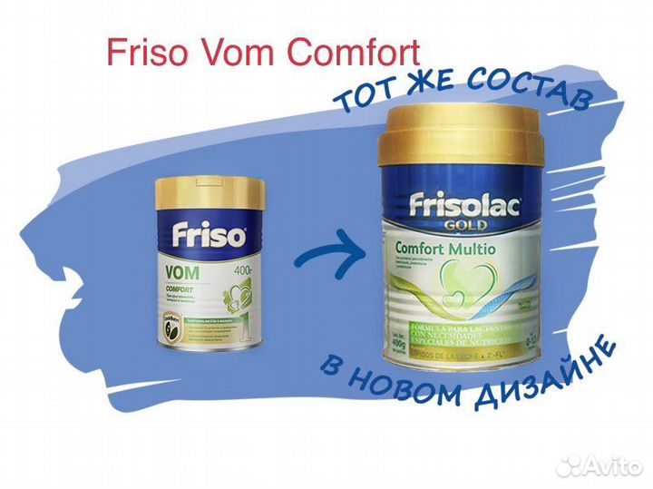 Детская смесь Friso vom 1 / Firsolac comfort