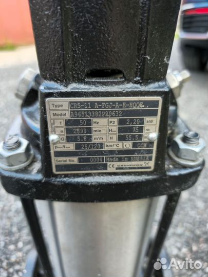 Насос Grunfost cr5-11 a-fgj-a-e-hqqe