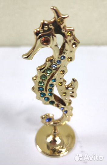 Фигурка «Морской конек» с кристаллами Swarovski