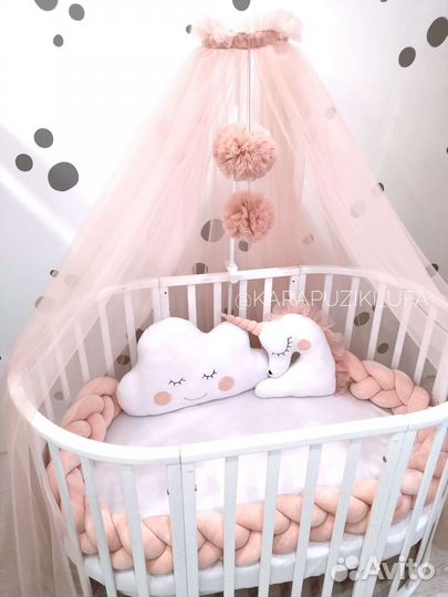 Бортики, комплекты в детскую кроватку (новые)