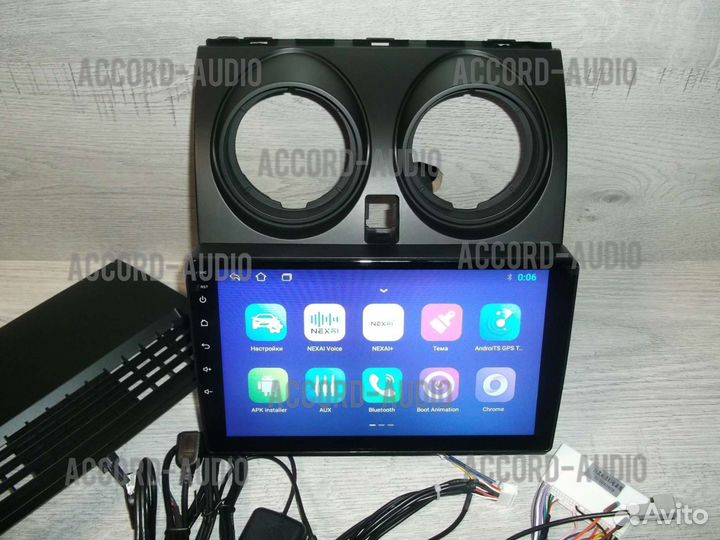 Магнитола 2DIN Nissan Qashqai j10 Android GPS WiFi