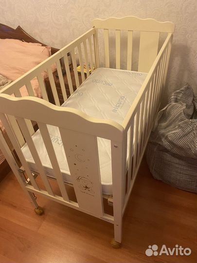 Детская кроватка с матрасом micuna